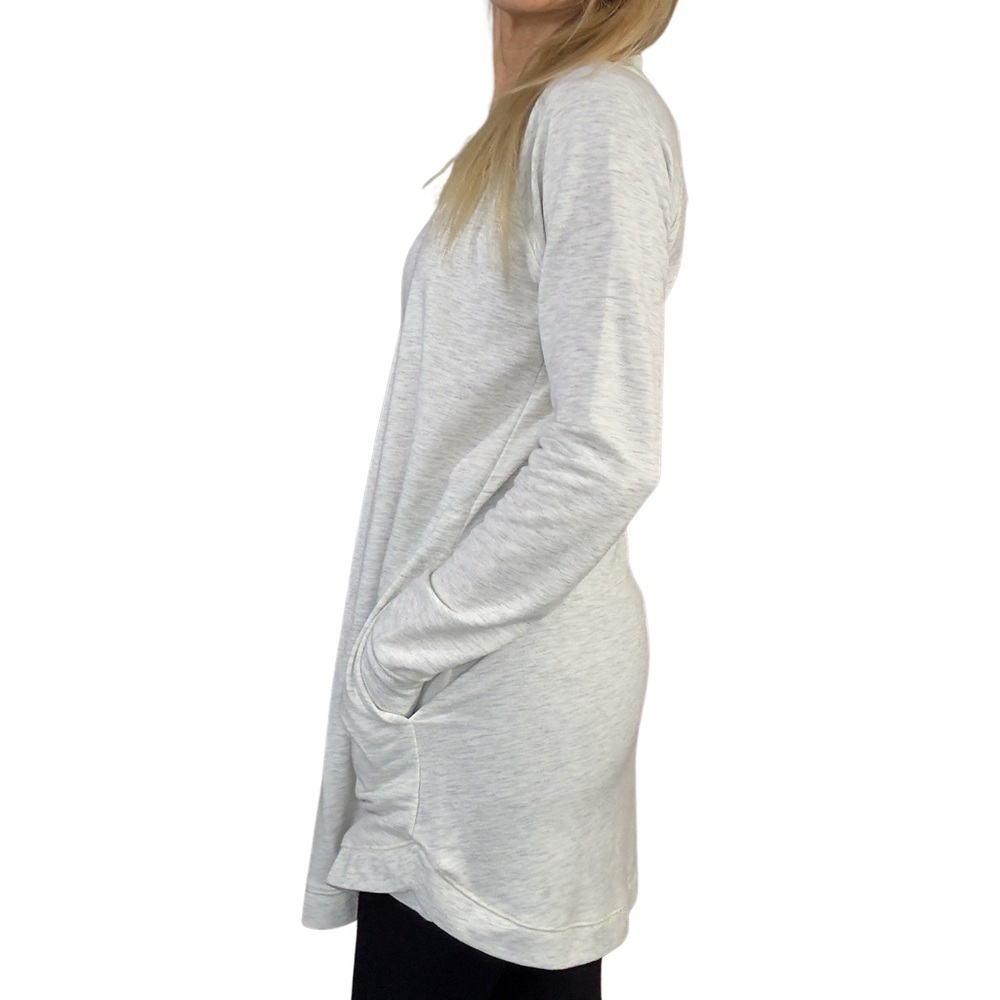 TEK GEAR Women’s French Terry‎ Thumb Hole Tunic- Light Moon Heather - Picture 3 of 6